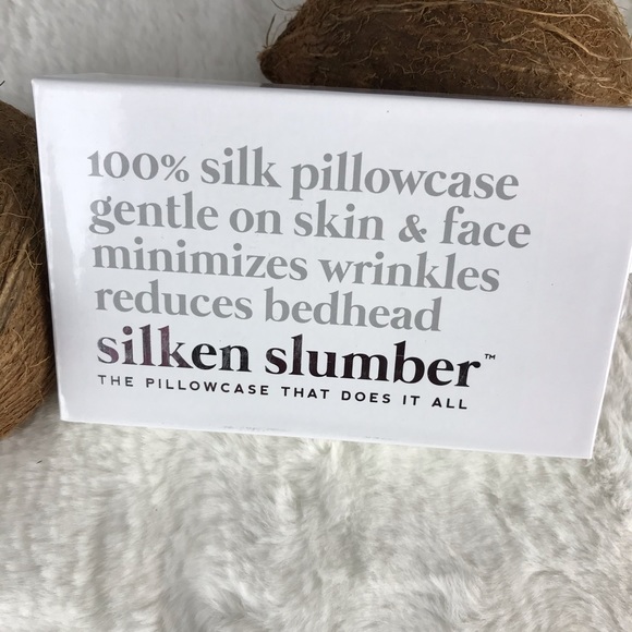 SILKEN SLUMBER 100% Silk Pillowcase NWT White - Picture 5 of 5